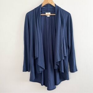 [Anthropologie] Maeve Soft Jersey Knit Pleat-Back Waterfall Open Cardigan